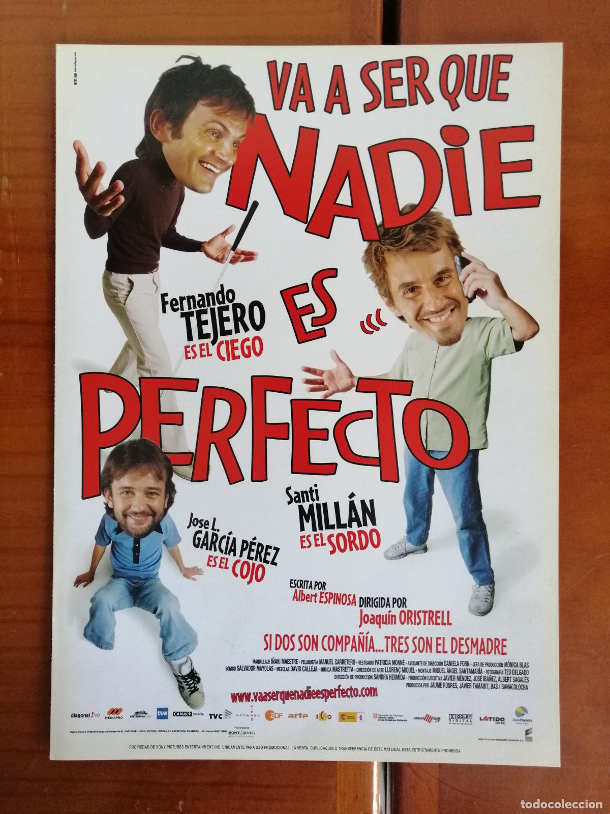Cine: G11236 VA A SER QUE NADIE ES PERFECTO-DOBLE