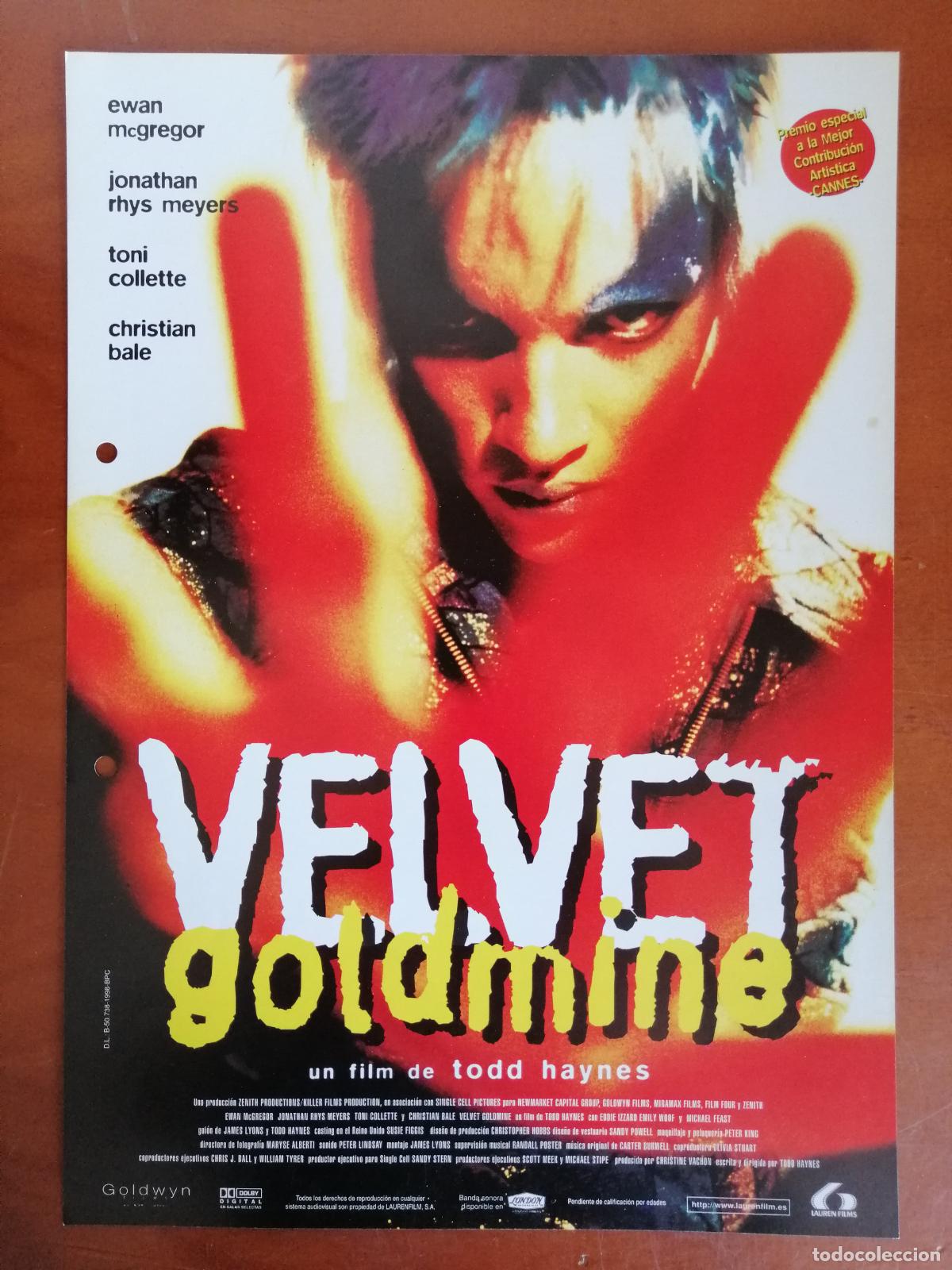 Cine: G11278 VELVET GOLDMINE-SENCILLO