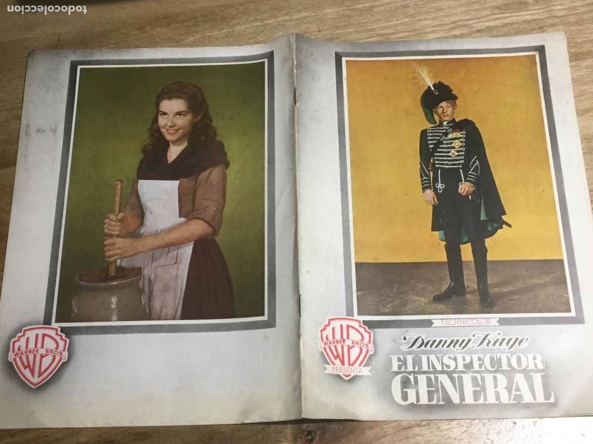 Cin&eacute;ma: el inspector general danny kaye guia publicitaria original estreno