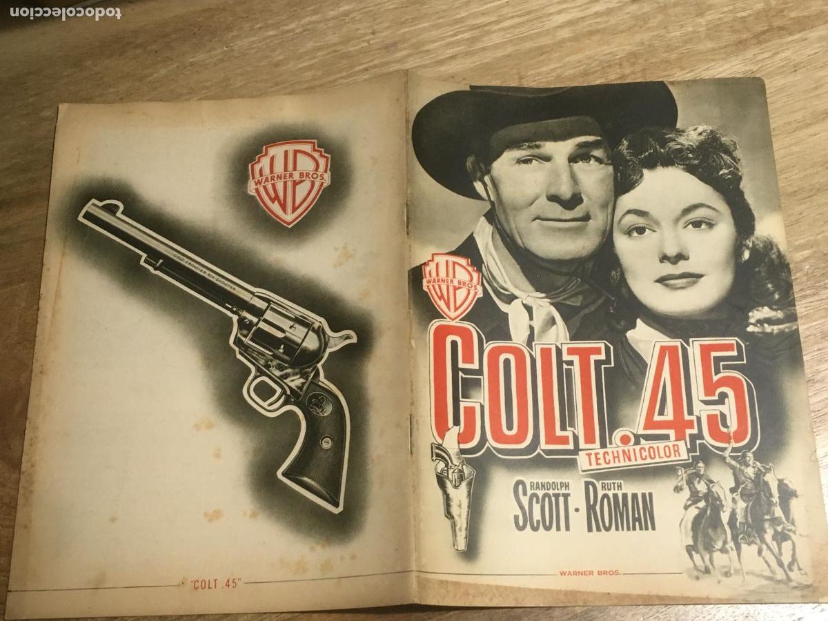 Cine: colt 45 randolph scott ruth roman guia publicitaria original estreno