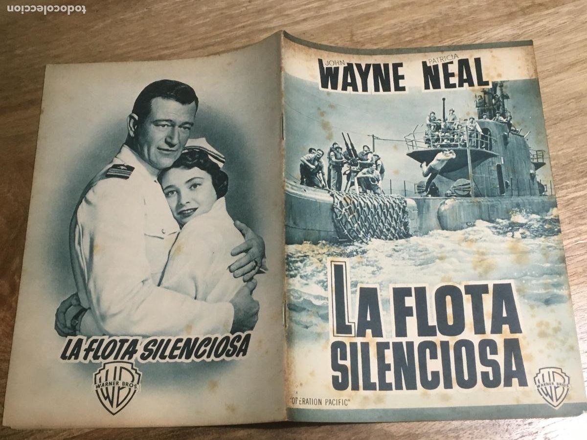 Kino: la flota silenciosa john wayne patricia neal guia publicitaria original estreno
