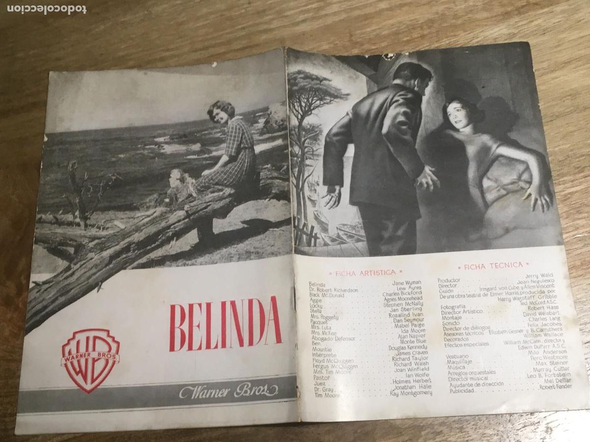 Kino: belinda jane wyman guia publicitaria original estreno