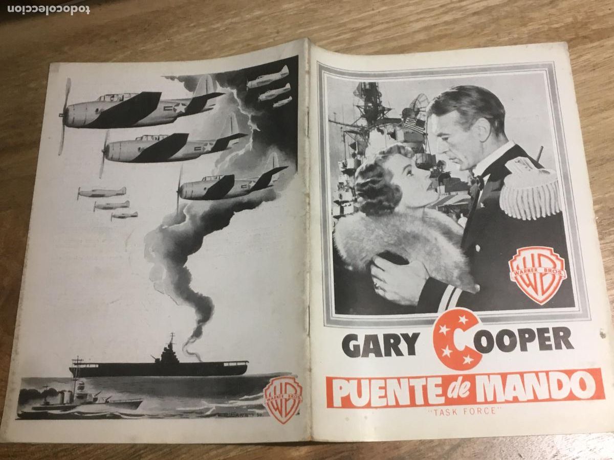 Kino: puente de mando gary cooper guia publicitaria original estreno