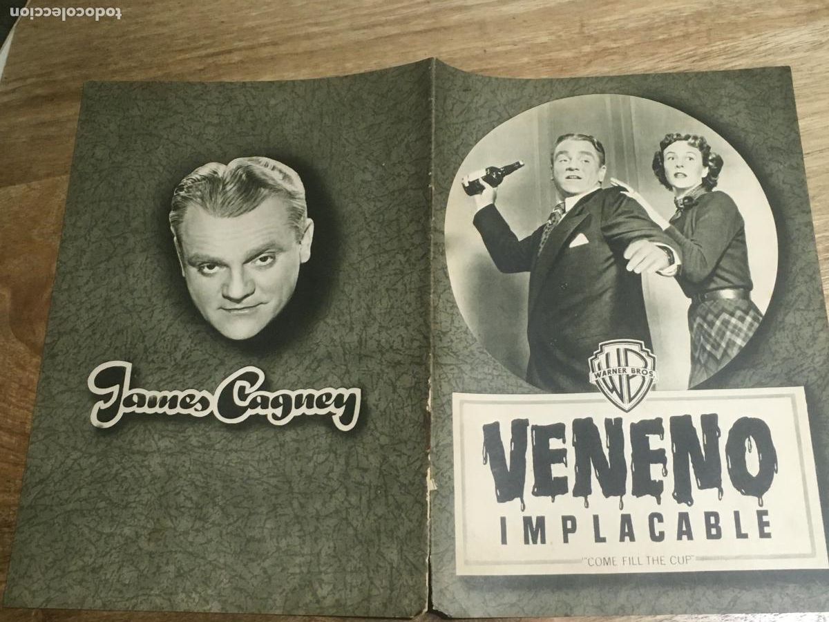 Cinema: veneno implacable james cagney guia publicitaria original estreno