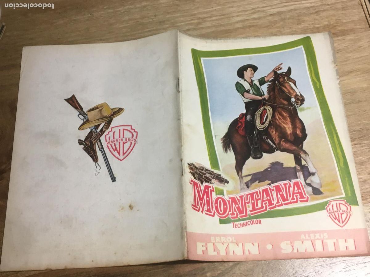 Kino: montana errol flynn alexis smith guia publicitaria original estreno