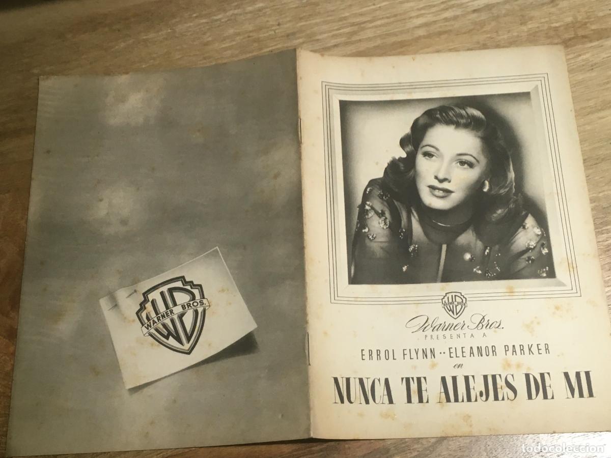 Cin&eacute;ma: nunca te alejes de mi errol flynn elanor parker guia publicitaria original estreno