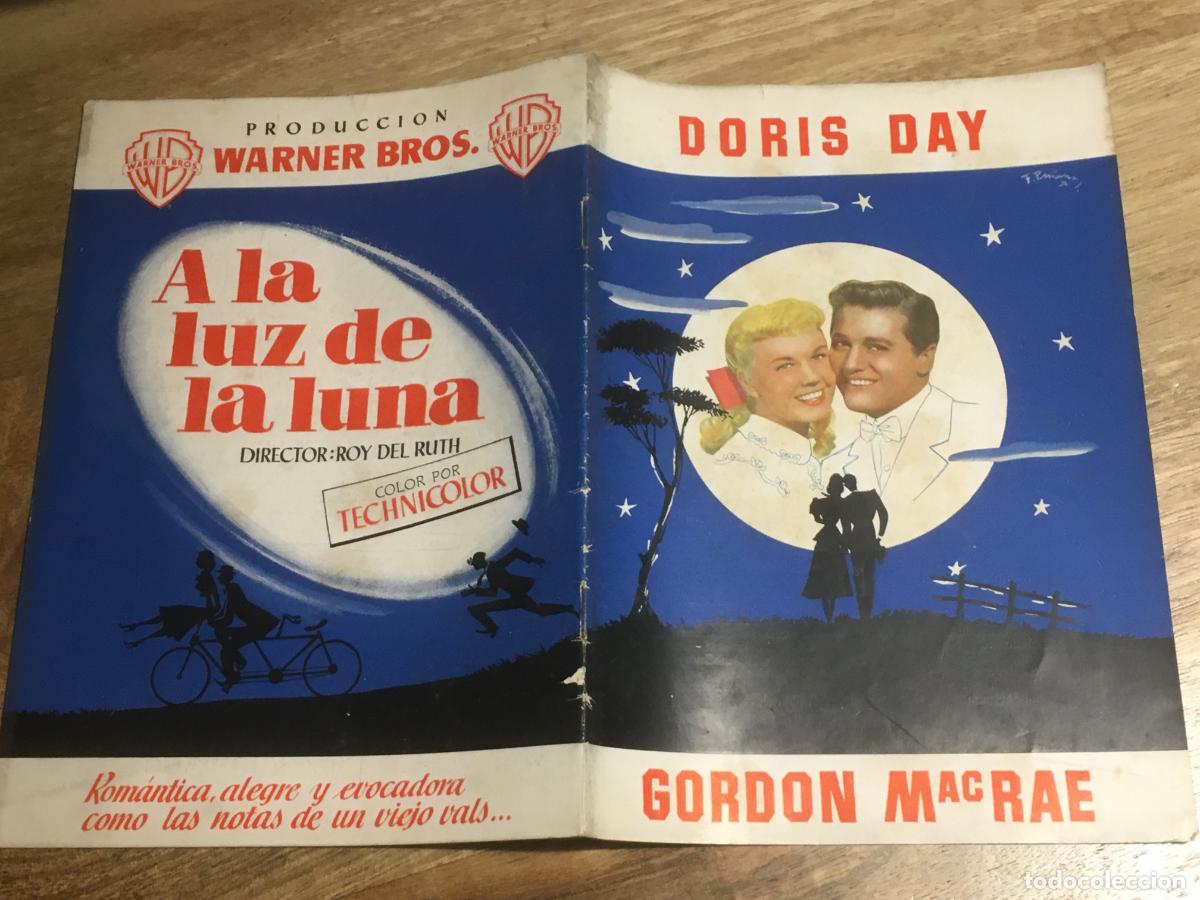 Cinema: a la luz de la luna doris day guia publicitaria original estreno
