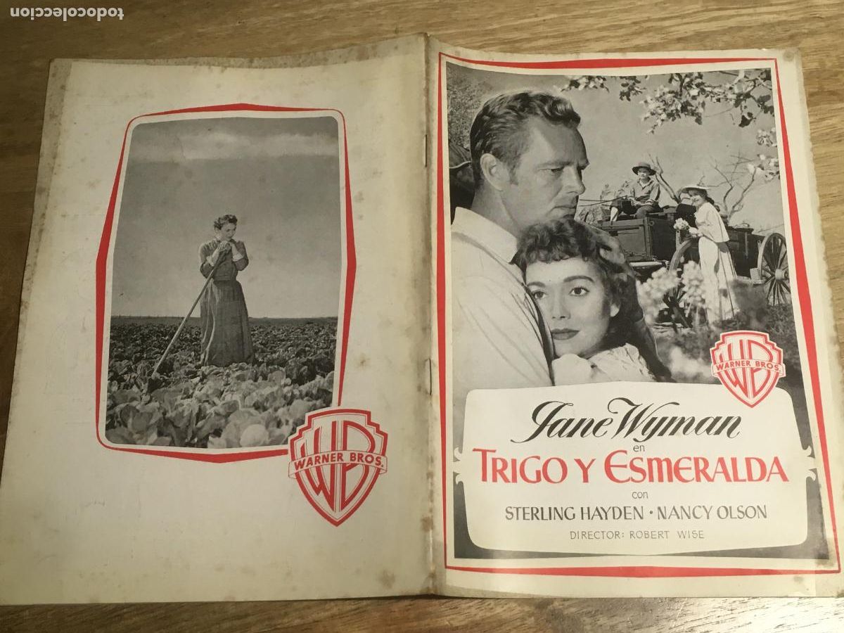 Cinema: trigo y esmeralda guia publicitaria original estreno
