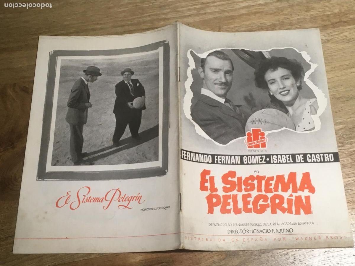 Cinema: el sistema pelegrin fernando fernan gomez guia publicitaria original estreno