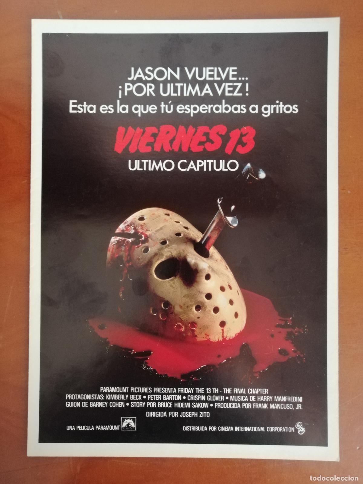 Cine: G11356 VIERNES 13 (ULTIMO CAPITULO)-DOBLE