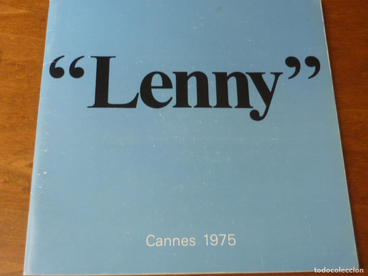 Cine: lenny - guia publicitaria original lujo festival cannes 1975 - dustin hoffman Valerie Perrine