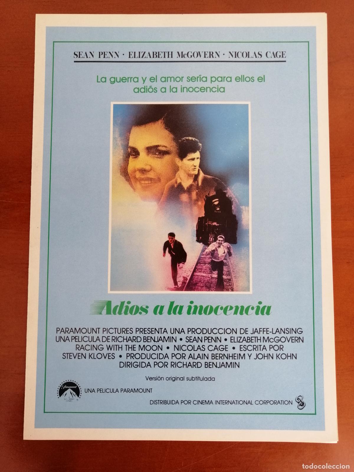 Cine: G258 ADIOS A LA INOCENCIA-DOBLE