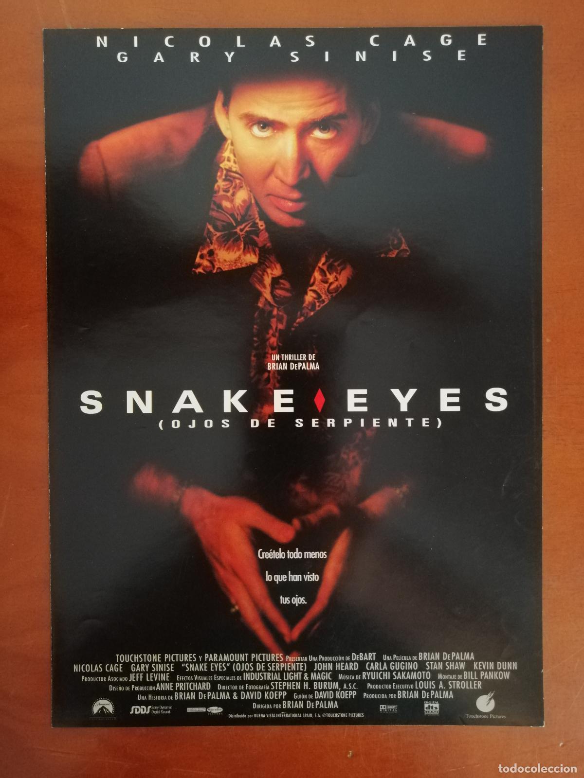 Cine: G9985 SNAKE EYES (OJOS DE SERPIENTE)-DOBLE