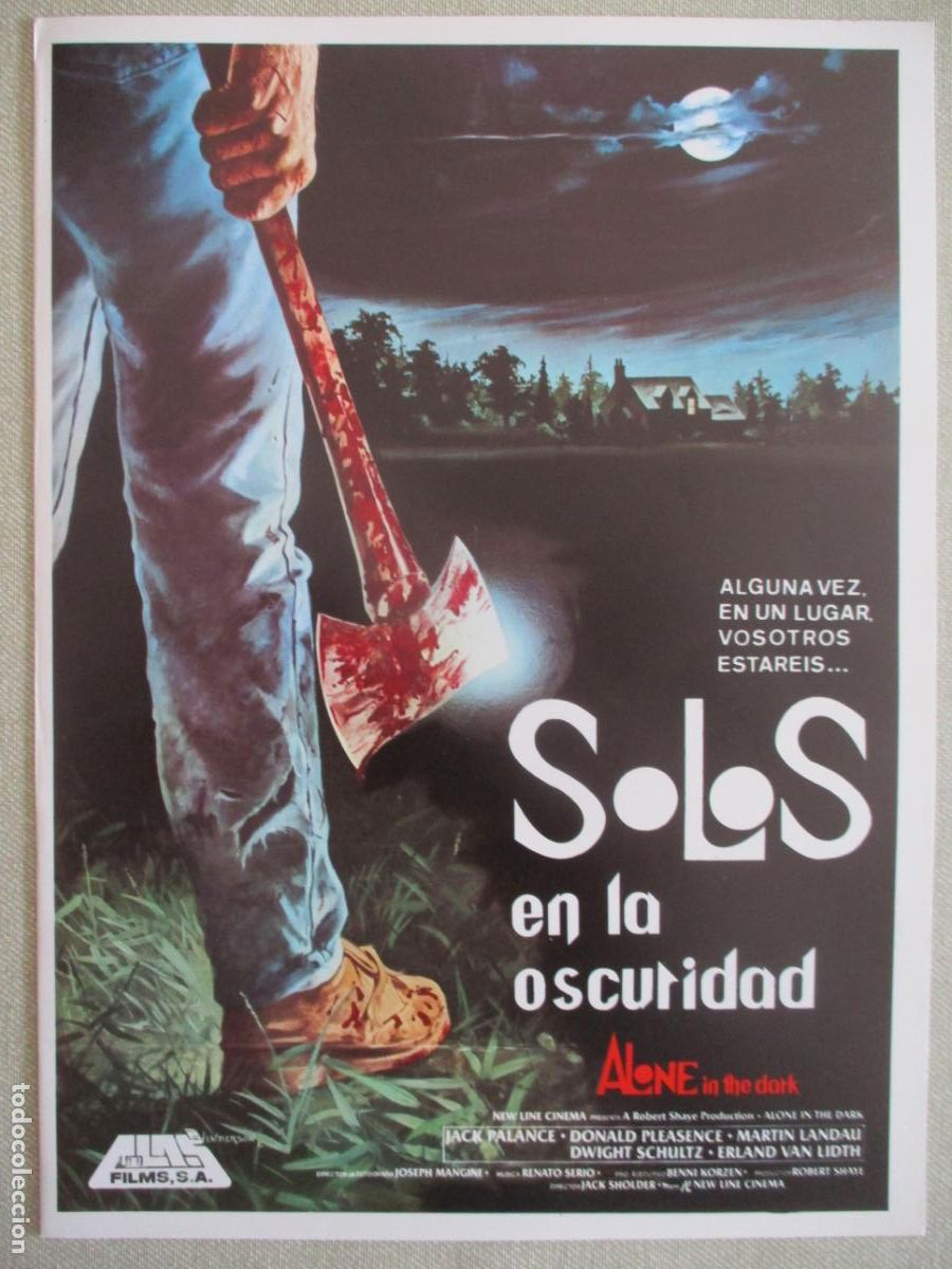 Cine: SOLOS EN LA OSCURIDAD. GUIA ORIGINAL ESTRENO. PEDIDO MINIMO EN GUIAS 10 EUROS.