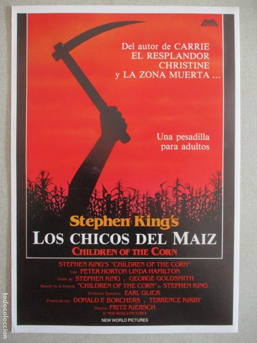 Cin&eacute;ma: LOS CHICOS DEL MAIZ. GUIA ORIGINAL ESTRENO. PEDIDO MINIMO EN GUIAS 10 EUROS.