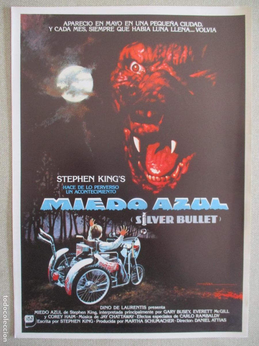 Cin&eacute;ma: MIEDO AZUL. GUIA ORIGINAL ESTRENO. PEDIDO MINIMO EN GUIAS 10 EUROS.