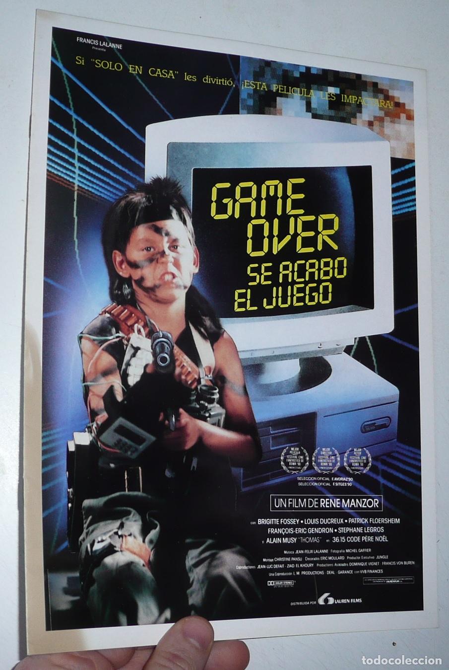 Cine: Game Over. Se acab&oacute; el juego (Ren&eacute; Manzor, 1989) Brigite Fossey, Louis Ducreaux, Patrick Floersheim