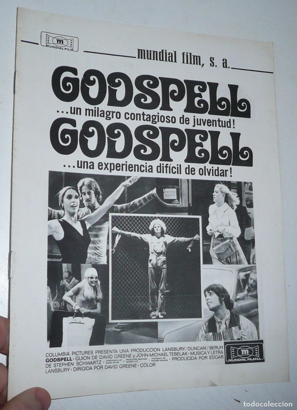 Cine: Godspell (David Greene, 1973) Gu&iacute;a de cine. Victor Garber, Katie Hanley (Mundial Film)