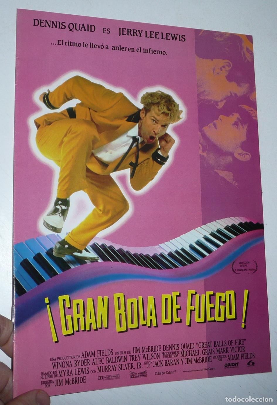 Cine: Gran bola de fuego (Jim McBride, 1989) Dennis Quaid, Winona Ryder, Alec Baldwin (Jerry Lee Lewis)