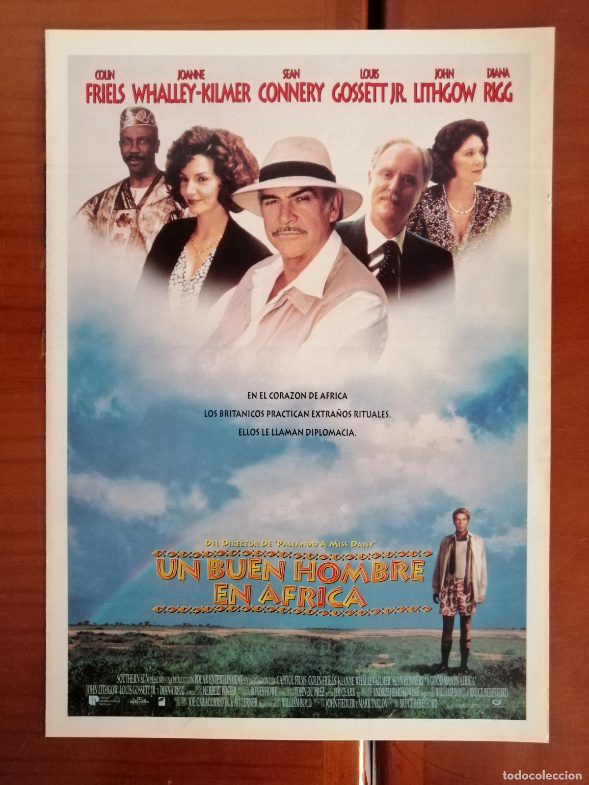 Cine: G10902 UN BUEN HOMBRE EN AFRICA-DOBLE