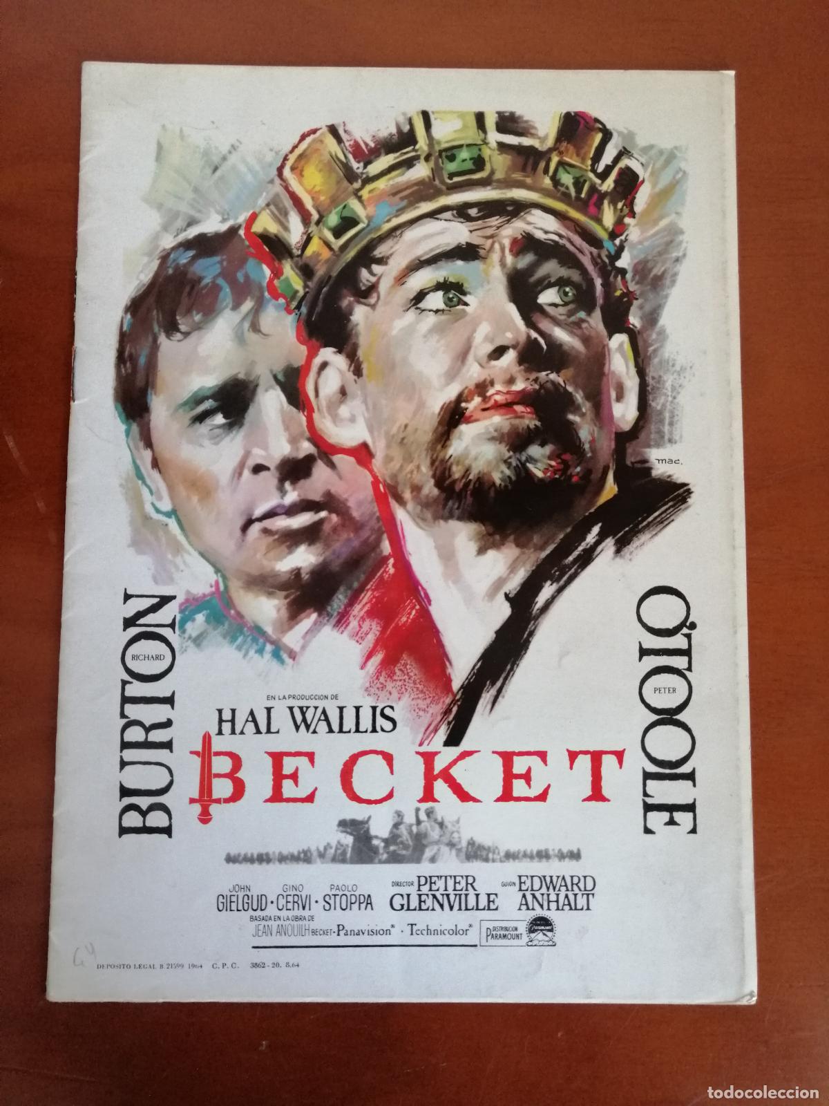 Cine: G977 BECKET-LIBRO 12 PAGINAS
