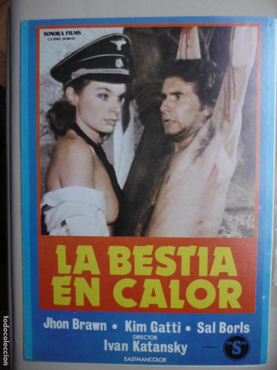 Cine: la bestia en calor - guia publicitaria original - kim gatti sal boris ivan katansky