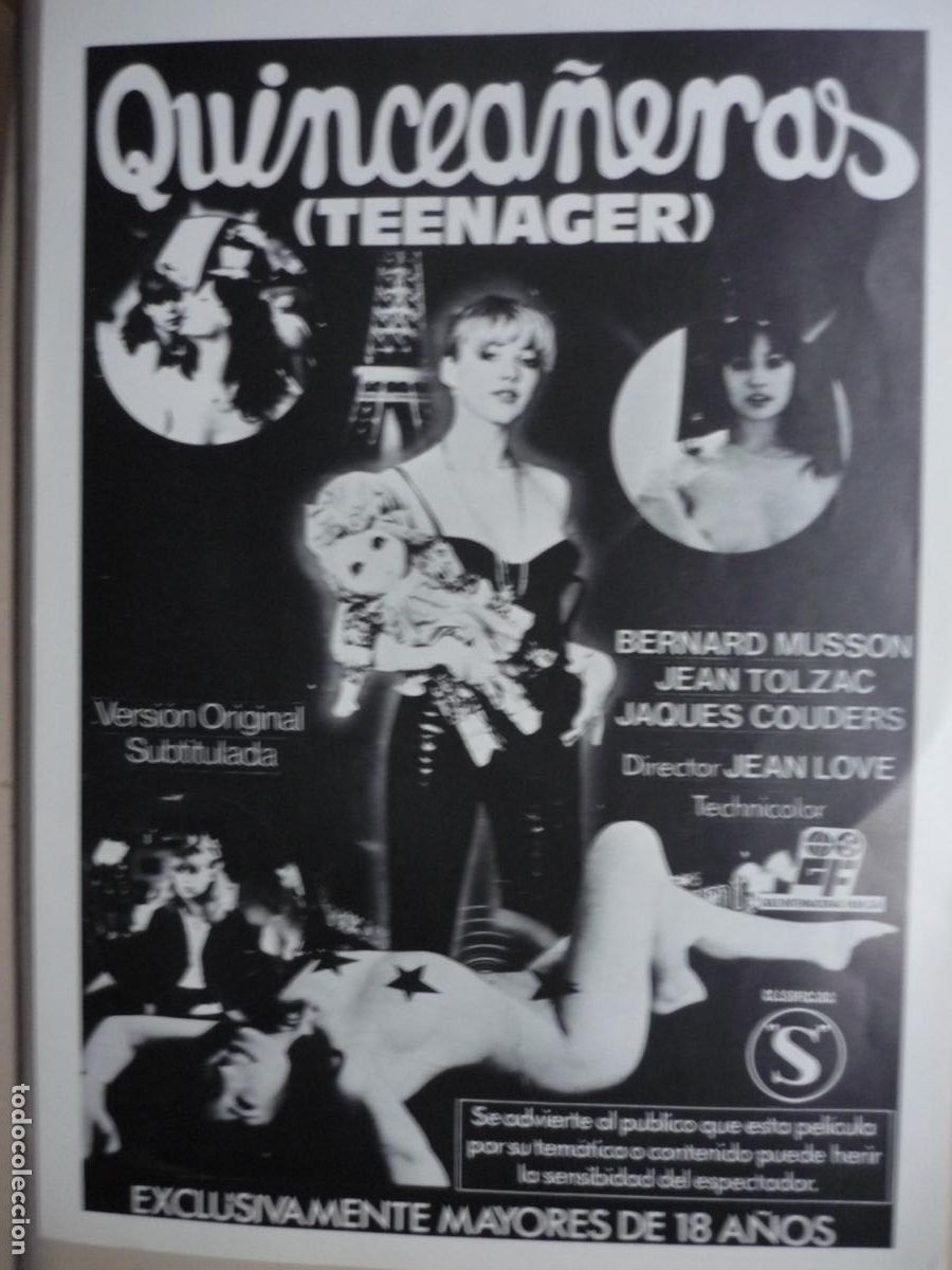 Cine: quincea&ntilde;eras teenager - guia publicitaria original - clasificada s GERMAINE DHONT HUGUETTE PARMAIN
