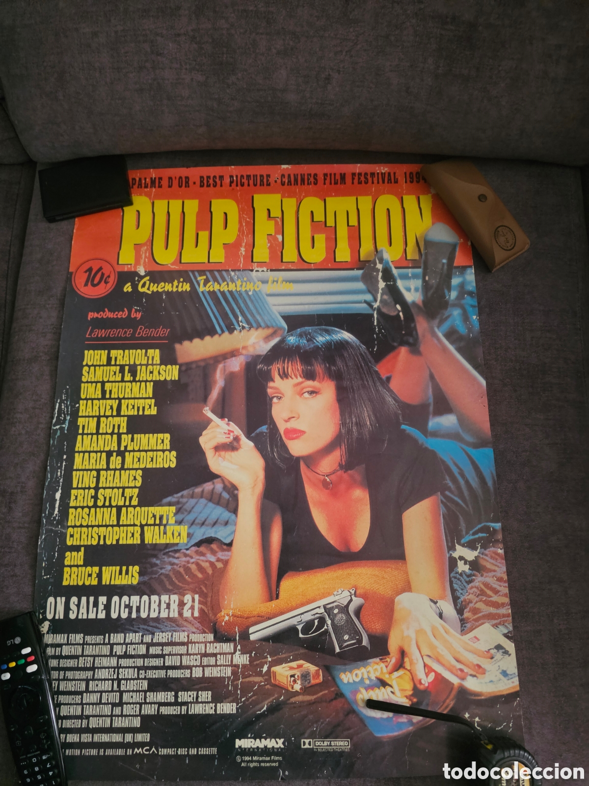 Cine: Cartel publicitario cine Pulp Fiction