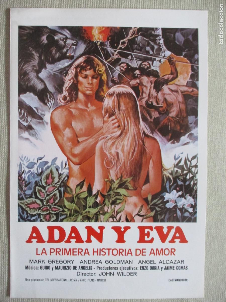 Cine: ADAN Y EVA LA PRIMERA HISTORIA DE AMOR. GUIA ORIGINAL ESTRENO. PEDIDO MINIMO EN GUIAS 10 EUROS.