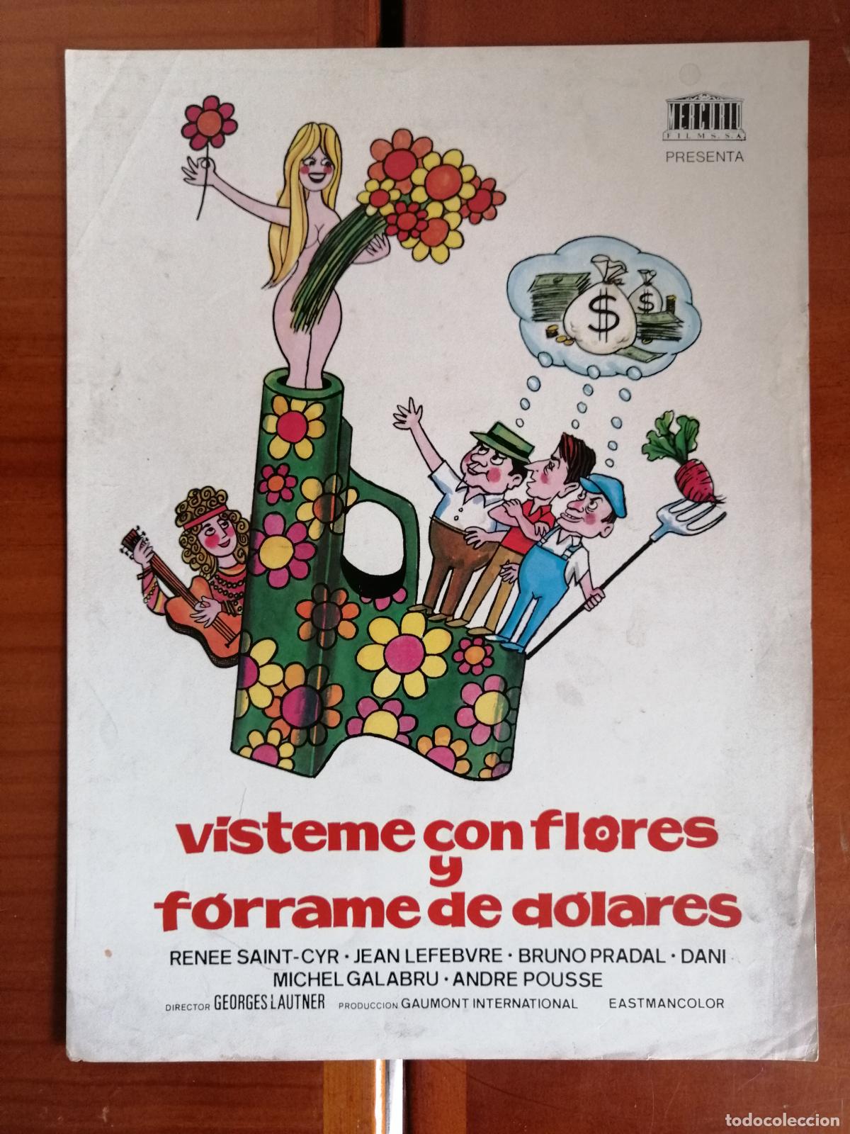 Cine: G11378 VISTEME CON FLORES Y FORRAME DE DOLARES-SENCILLO