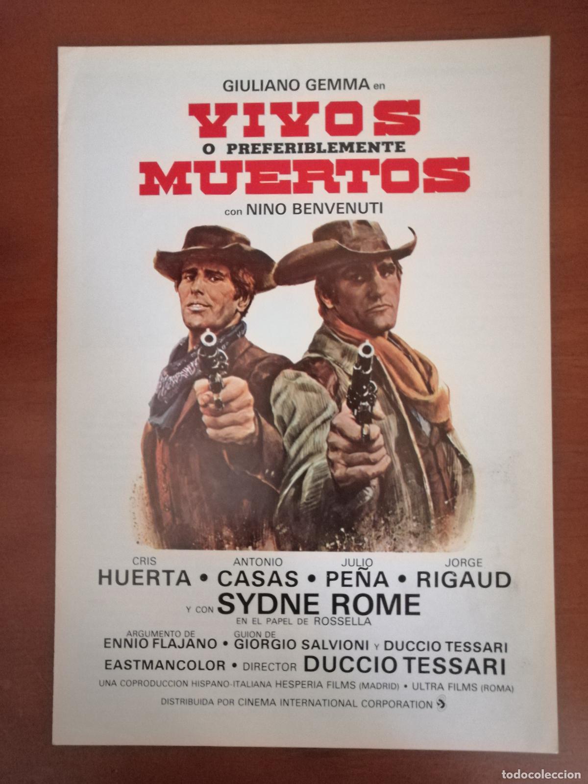 Cine: G11398 VIVOS O PREFERIBLEMENTE MUERTOS-DOBLE