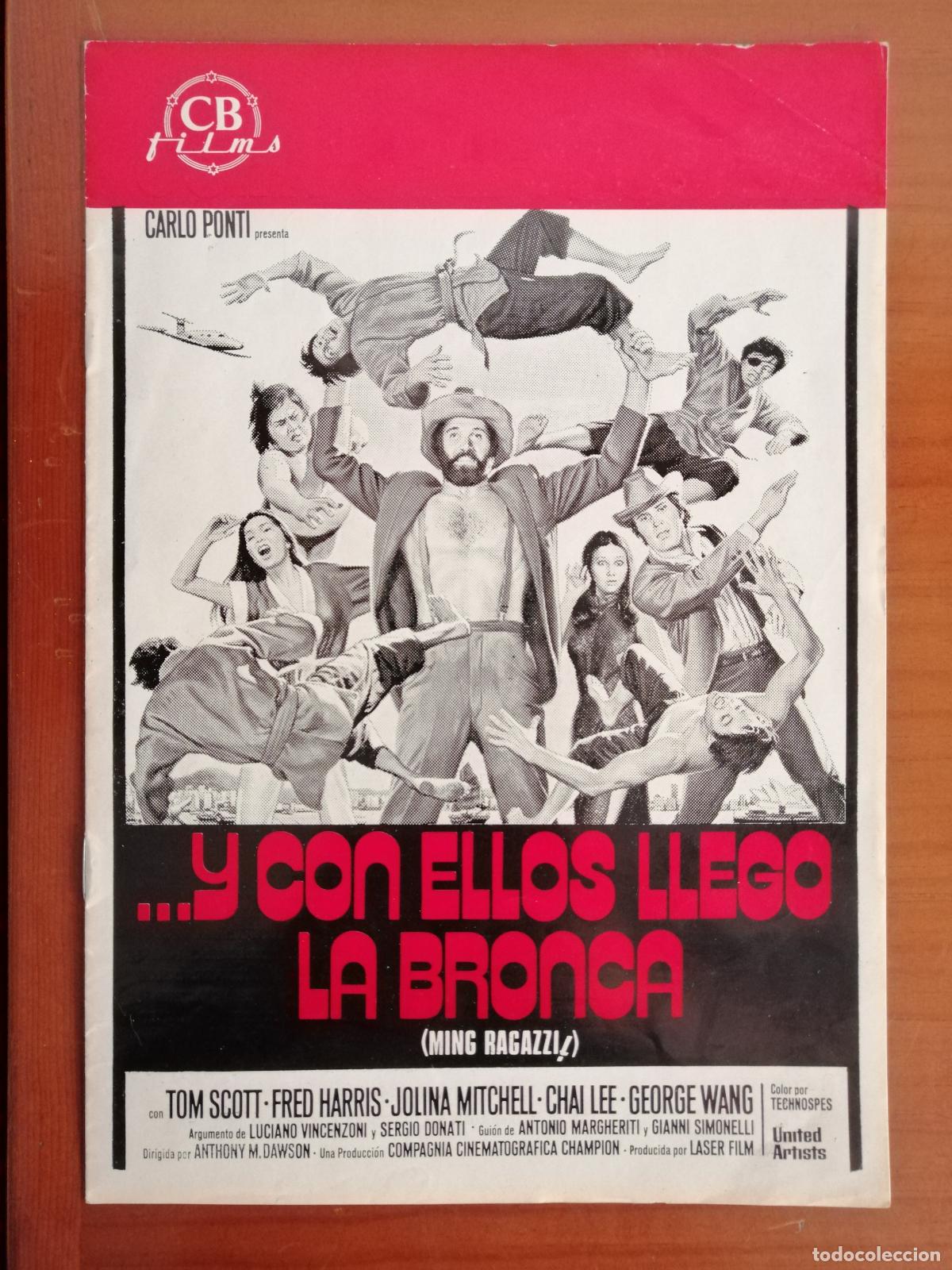 Cine: G11511 Y CON ELLOS LLEGO LA BRONCA (MING RAGAZZI)-LIBRO 8 PAGINAS