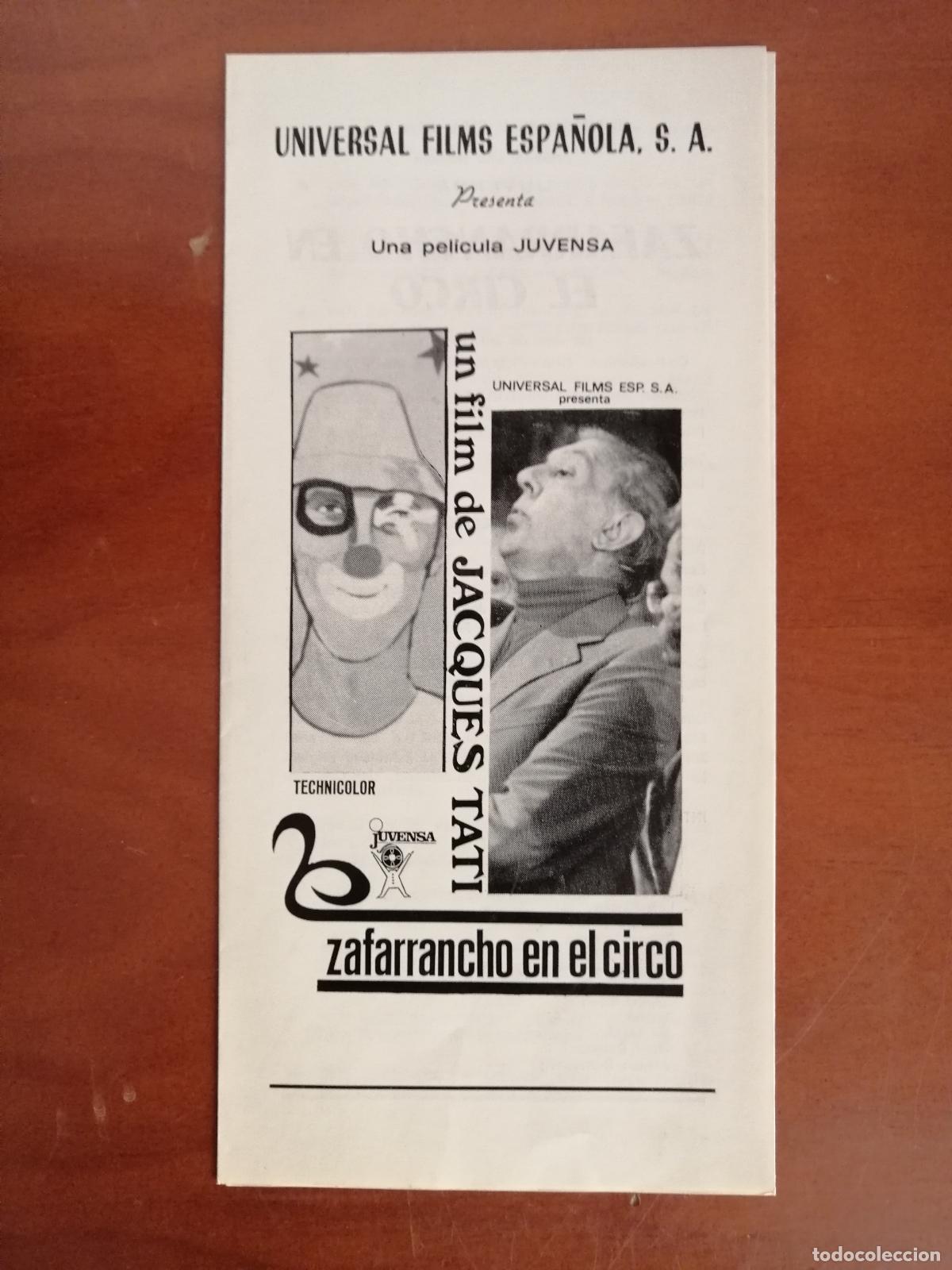Cine: G11589 ZAFARRANCHO EN EL CIRCO-TRIPLE