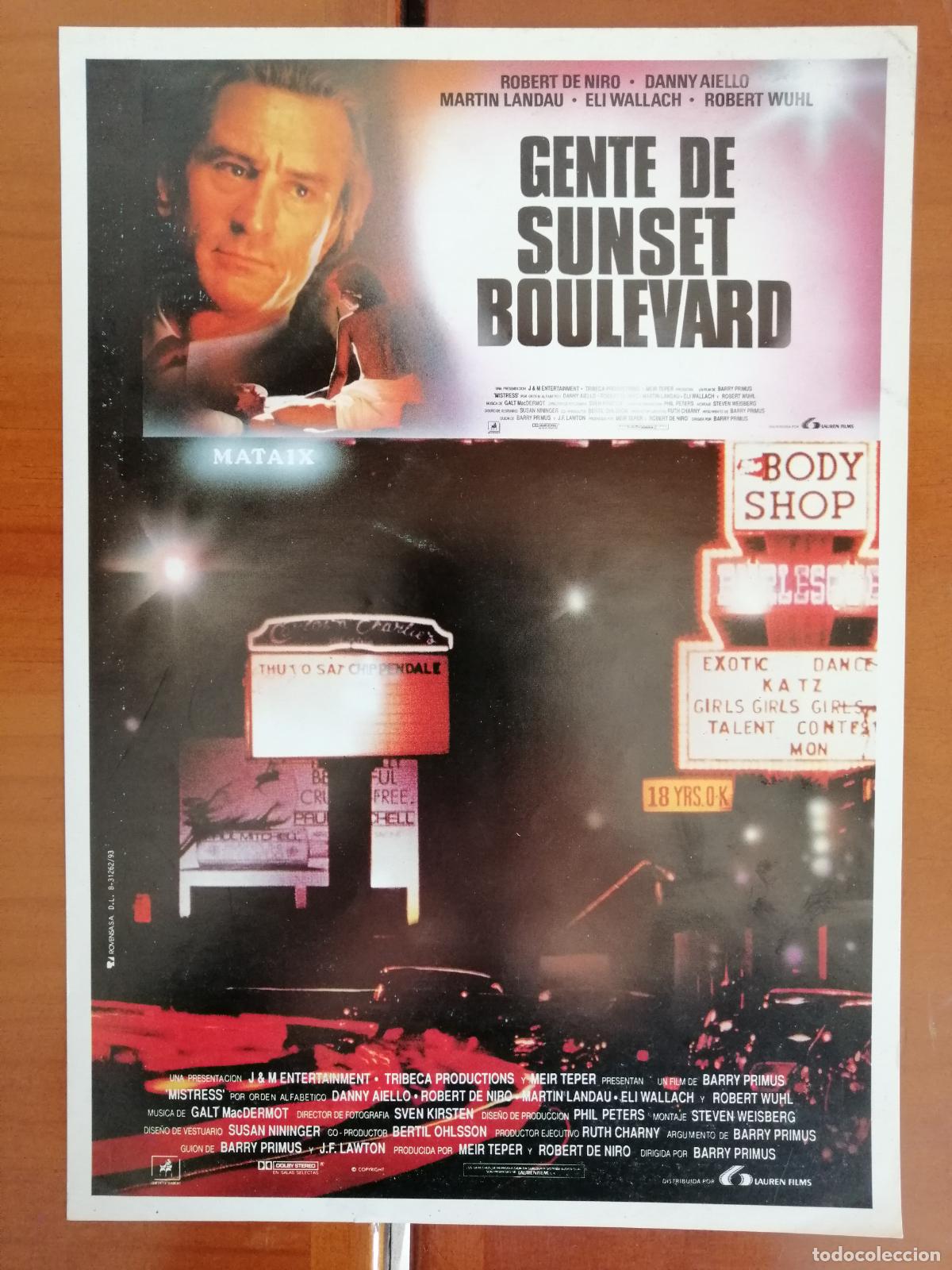 Cinema: G4813 GENTE DE SUNSET BOULEVARD-SENCILLO