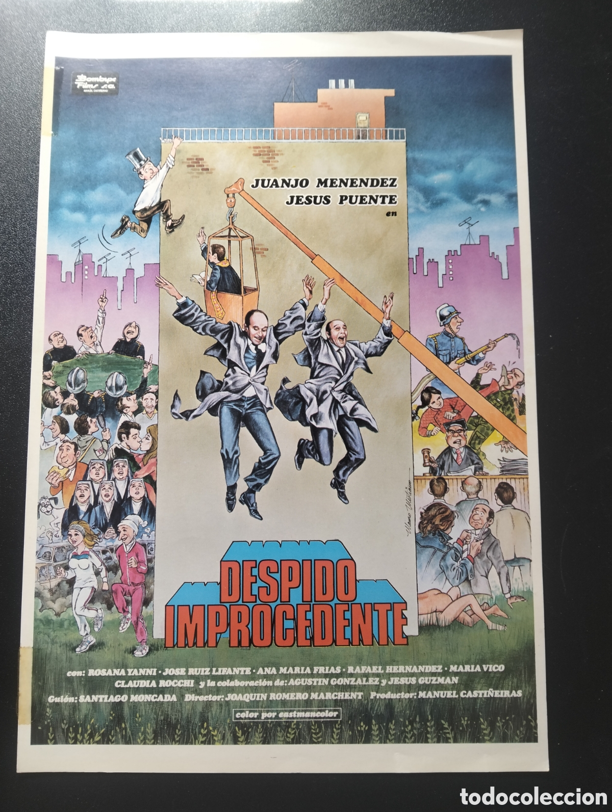 Cine: Despido improcedente Juanjo Men&eacute;ndez Jes&uacute;s Puente Rosanna Yanni GUIA CINE ORIGINAL CA66