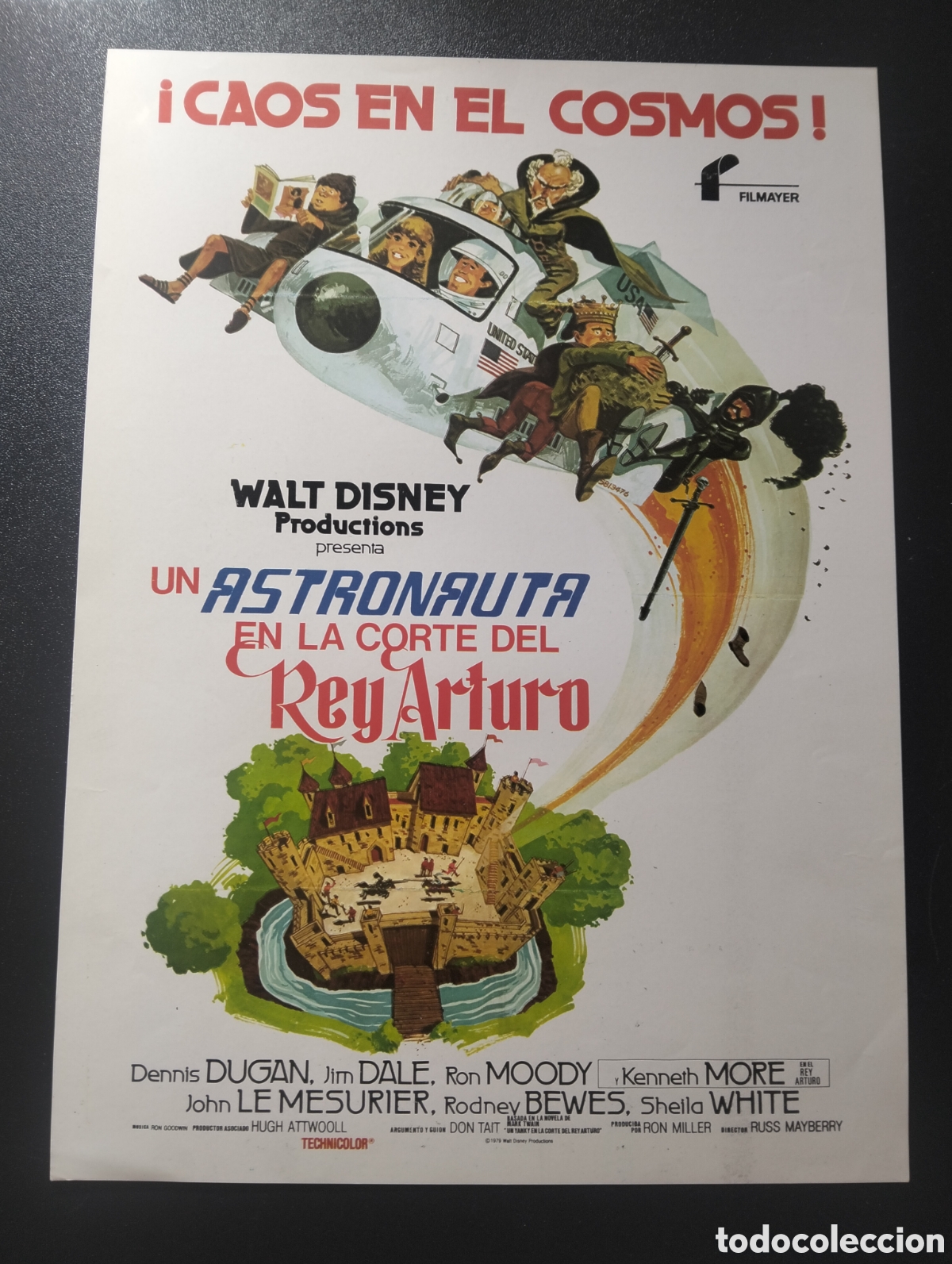 Cine: UN ASTRONAUTA EN LA CORTE DEL REY ARTURO GUIA CINE ORIGINAL CA66