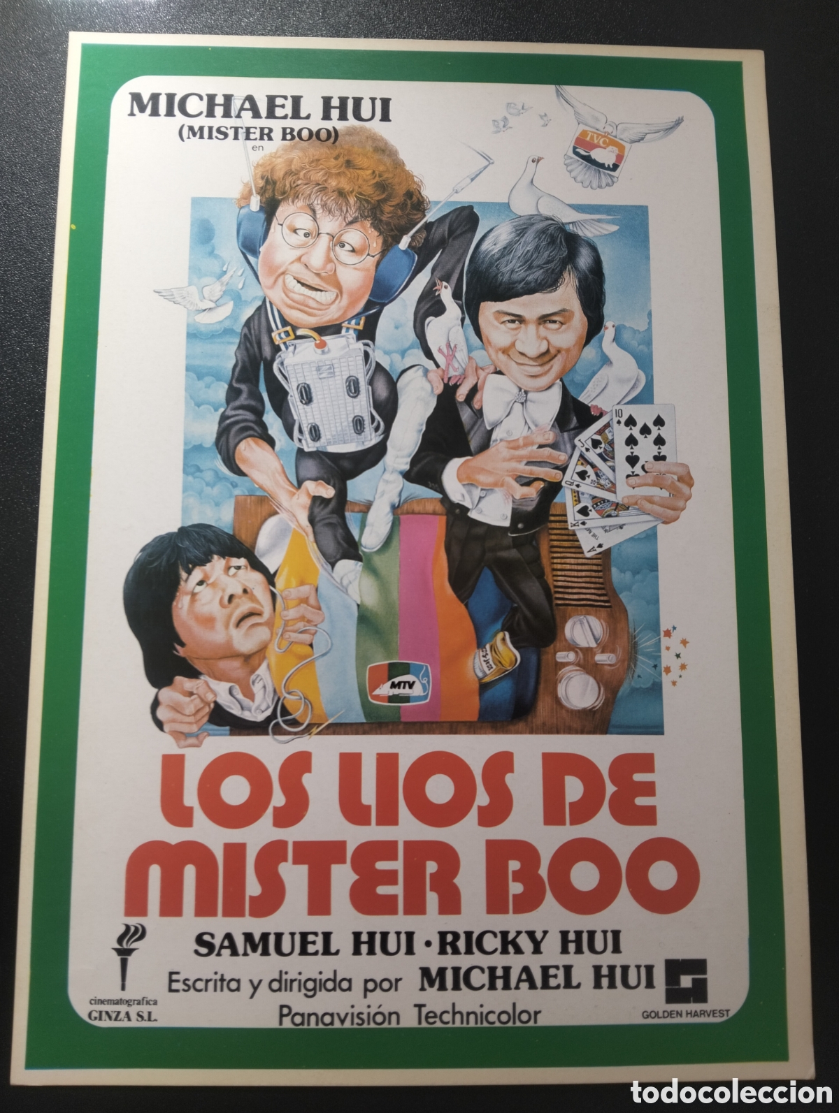 Cine: Los l&iacute;os de Mister Boo Michael Hui Samuel Hui Cheng Siu-Ping GUIA CINE ORIGINAL CA66