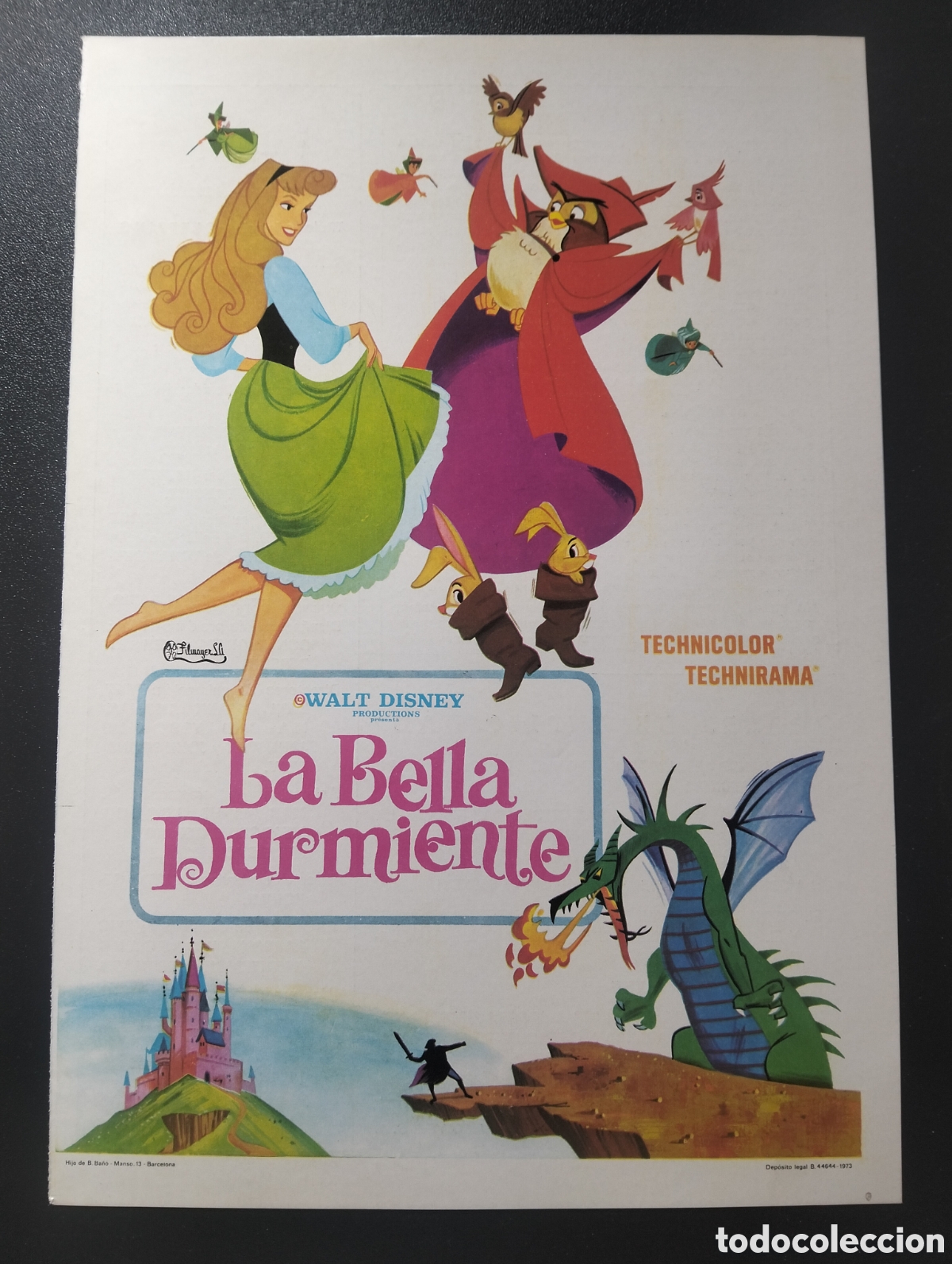Cine: LA BELLA DURMIENTE WALT DISNEY GUIA CINE ORIGINAL CA66