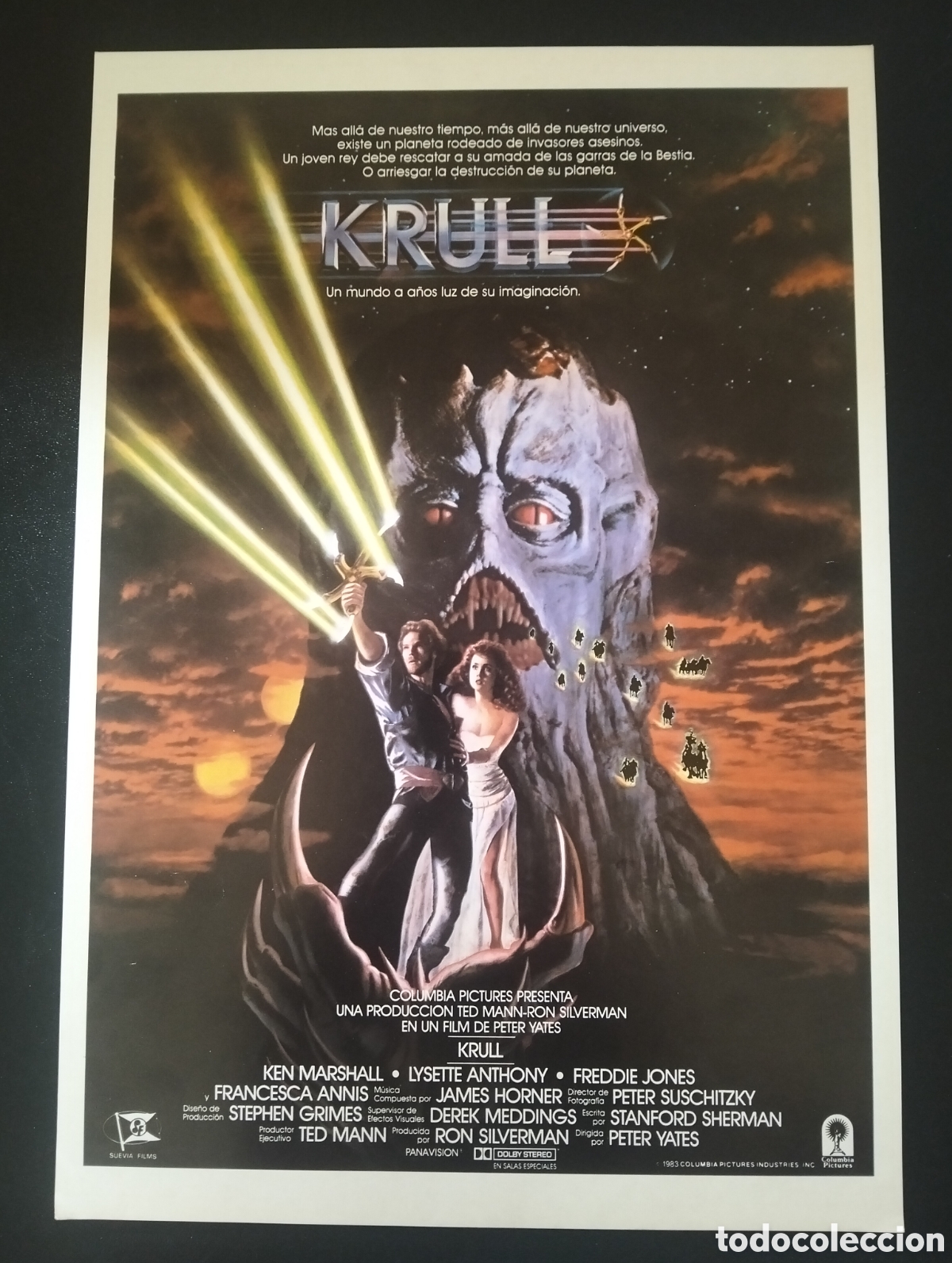 Cine: Krull - Ken Marshall, Lysette Anthony, Freddie Jones, Peter Yates GUIA CINE ORIGINAL CA68