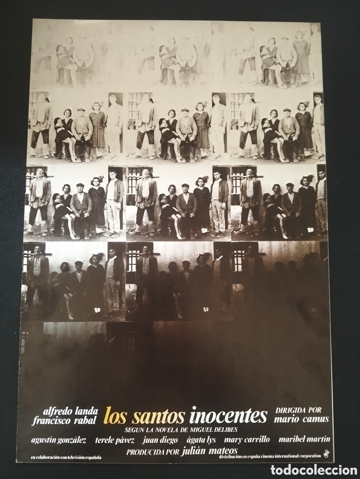 Cine: LOS SANTOS INOCENTES ALFREDO LANDA PACO RABAL JUAN DIEGO TERELE PAVEZ GUIA CINE ORIGINAL CA68