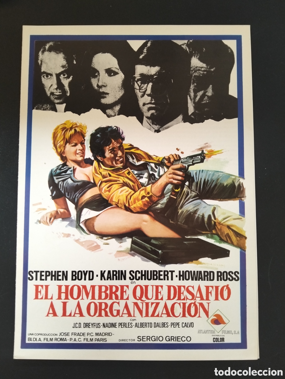 Cine: EL HOMBRE QUE DESAFI&Oacute; A LA ORGANIZACION STEPHEN BOYD GUIA CINE ORIGINAL CA68