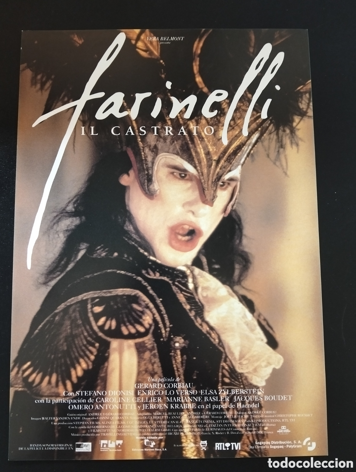 Cine: Farinelli,il castrato Stefano Dionisi Elsa Zylberstein GUIA CINE ORIGINAL CA68