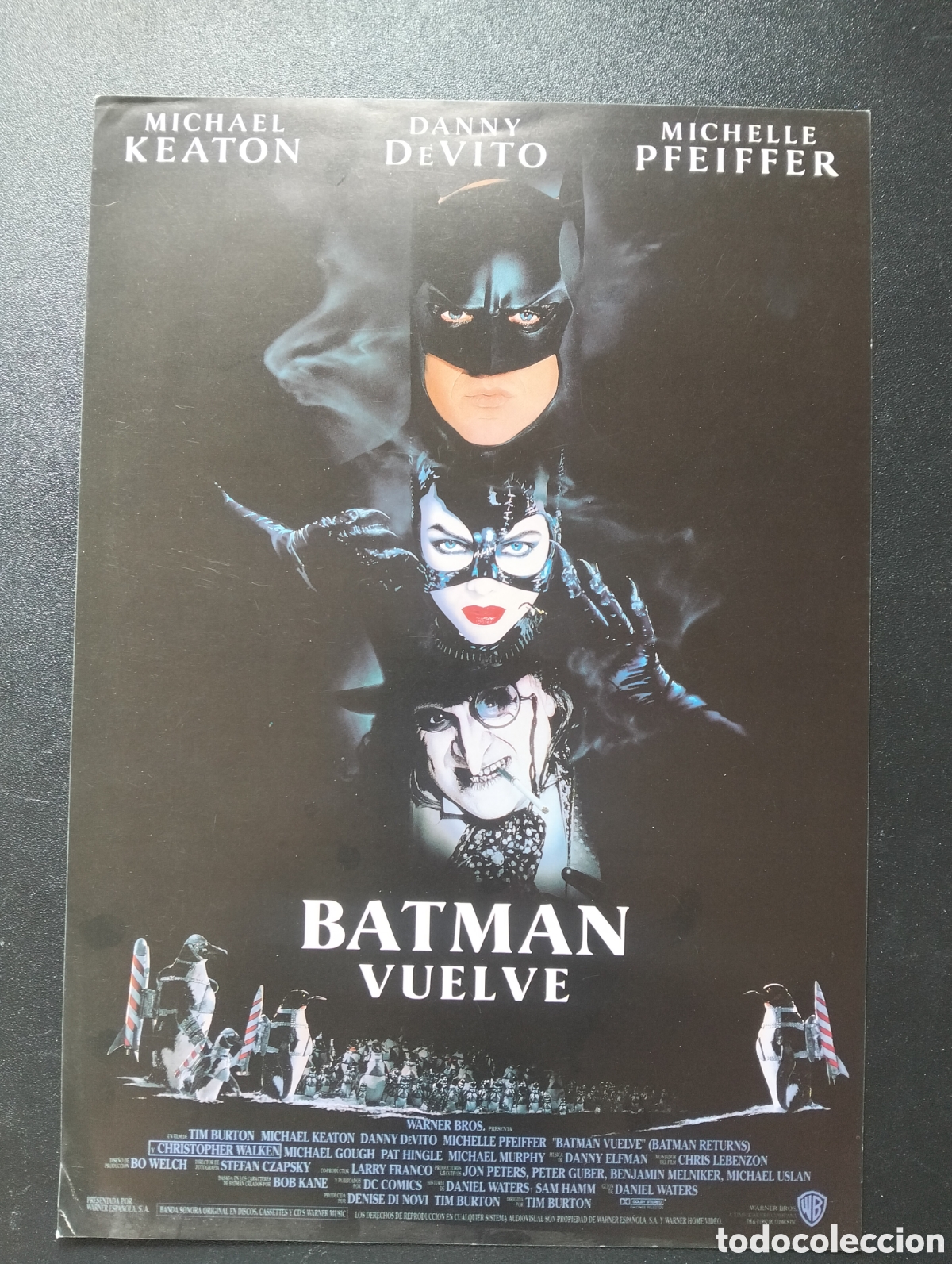 Cine: BATMAN VUELVE - TIM BURTON - MICHELLE PFEIFFER - MICHAEL KEATON - GUIA CINE ORIGINAL CA68