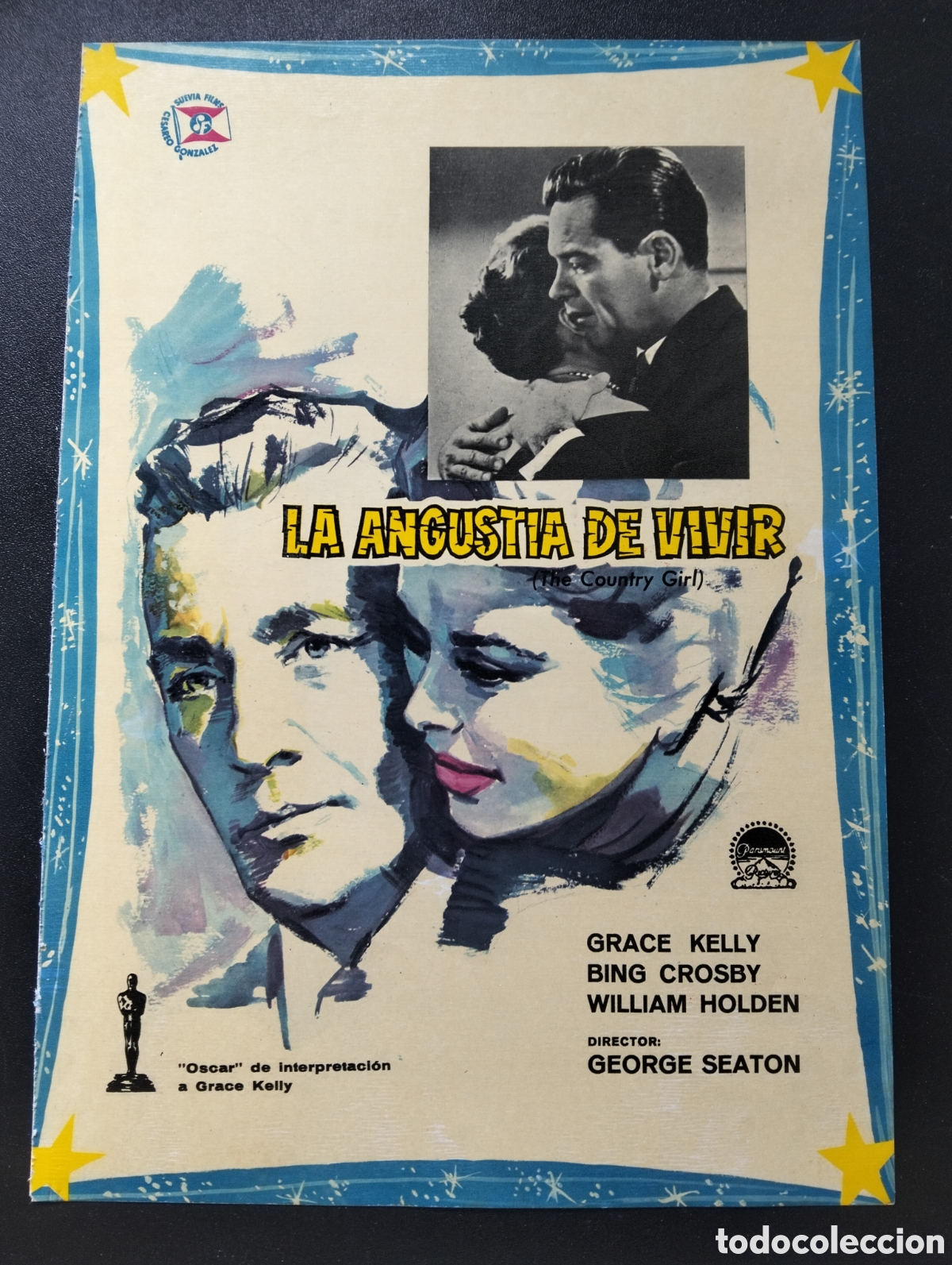Cine: La Angustia de vivir Grace Kelly Bing Crosby William Holden - GUIA CINE ORIGINAL CA67
