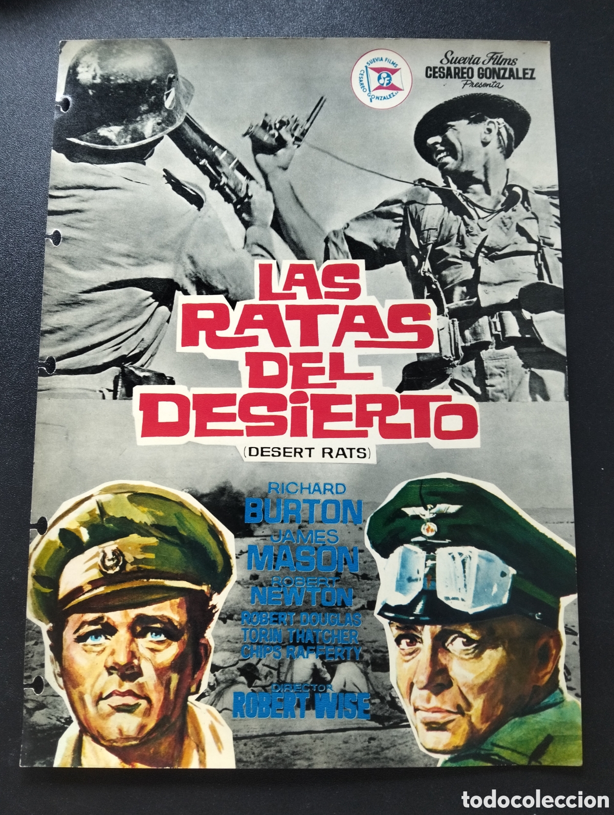Cine: LAS RATAS DEL DESIERTO RICHARD BURTON JAMES MASON - GUIA CINE ORIGINAL CA67