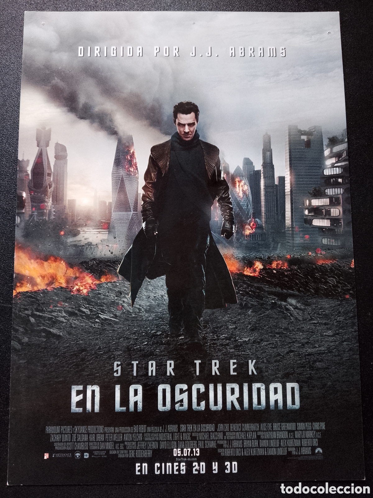 Cine: Star Trek En la oscuridad - Chris Pine, Zachary Quinto, Zoe Saldana - GUIA CINE ORIGINAL CA69