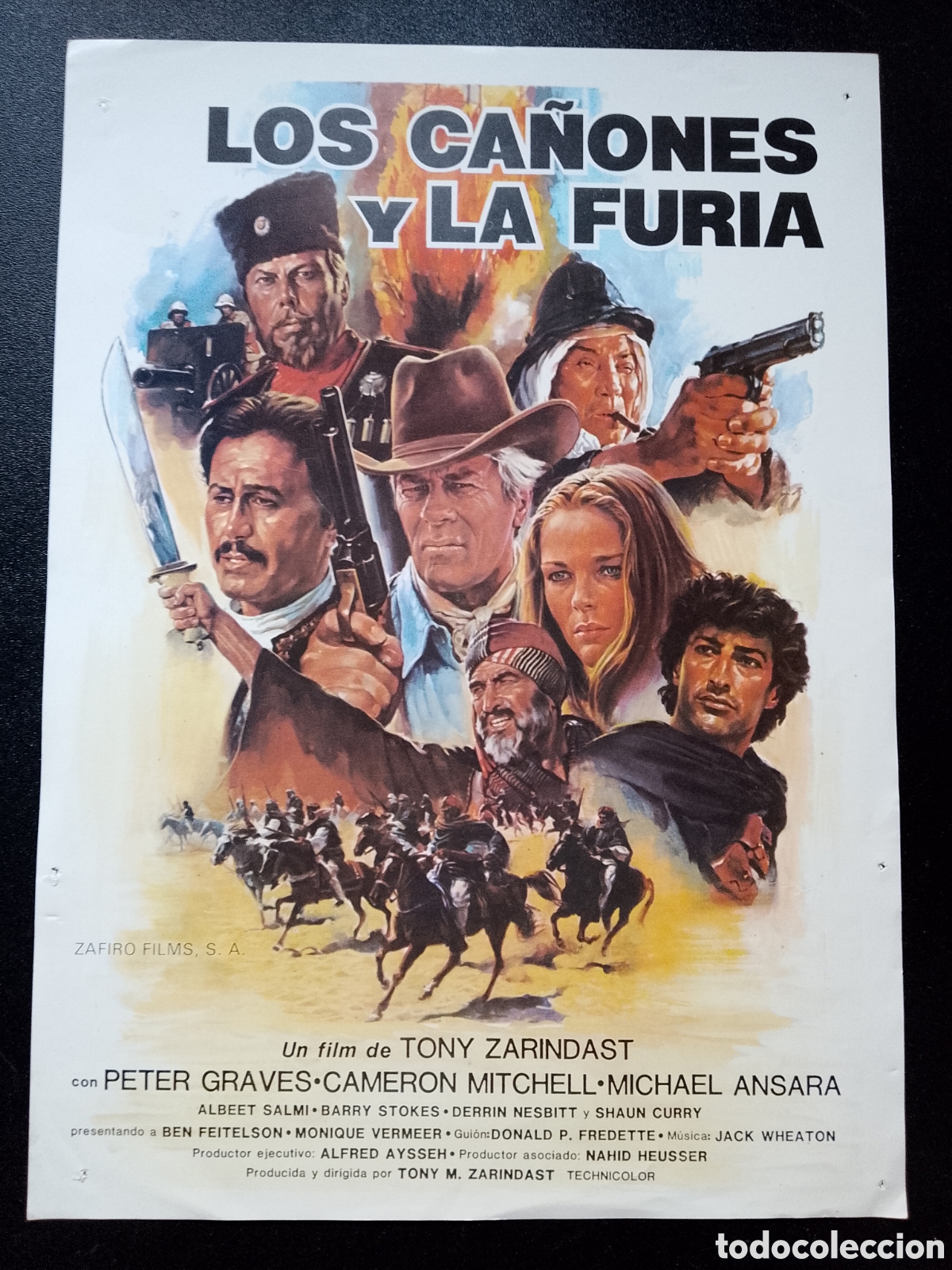 Cine: LOS CA&Ntilde;ONES Y LA FURIA PETER GRAVES CAMERON MITCHELL ALBERT SALMI BARRY ST - GUIA CINE ORIGINAL CA70