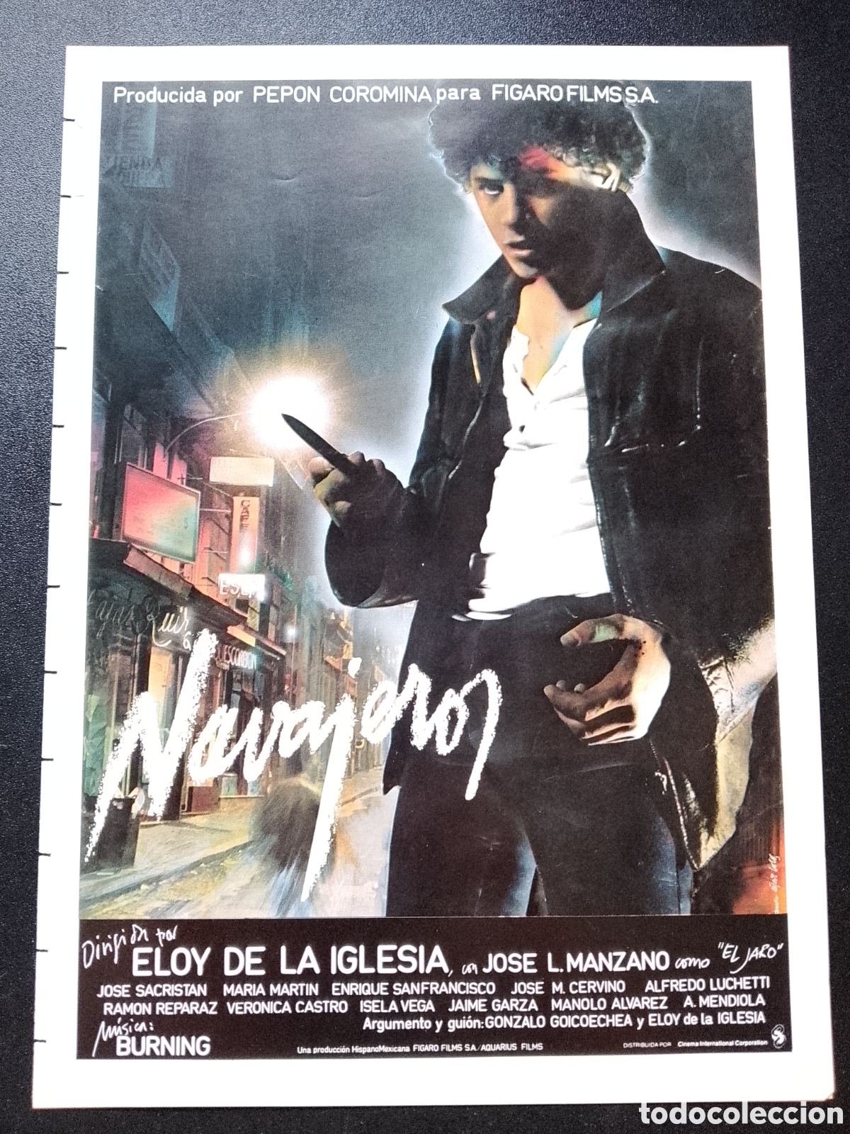 Cine: NAVAJEROS JOS&Eacute; L. MANZANO JOS&Eacute; SACRITAN MAR&Iacute;A MART&Iacute;N - GUIA CINE ORIGINAL CA69