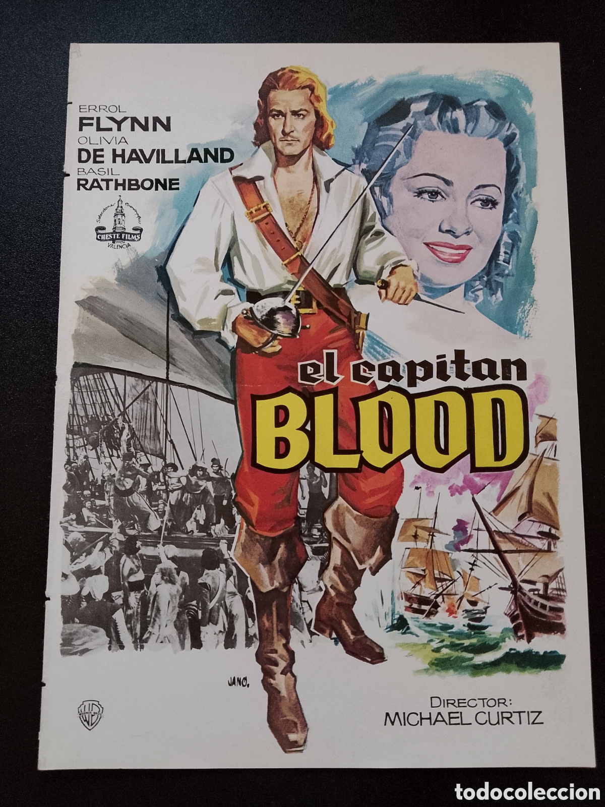 Cine: EL CAPITAN BLOOD ERROL FLYNN MICHAEL CURTIZ - GUIA CINE ORIGINAL CA71