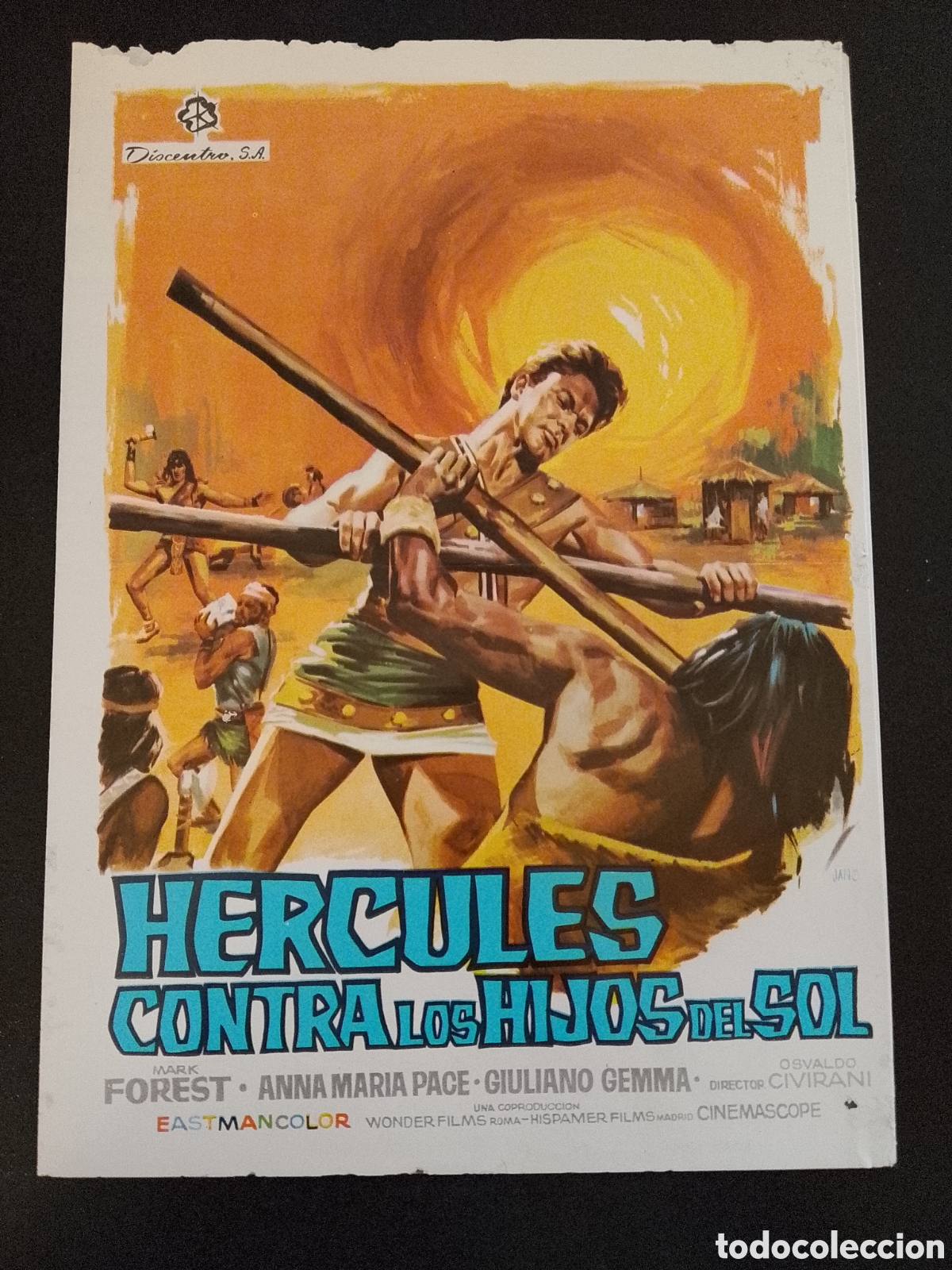 Cine: HERCULES CONTRA LOS HIJOS DEL SOL MARK FOREST, ANNA MARIA PACE... JANO - GUIA CINE ORIGINAL CA71